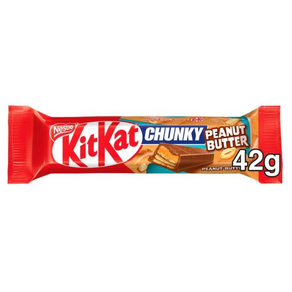 Kit Kat Chunky Peanut Butter Milk Chocolate Bar 42g x 24