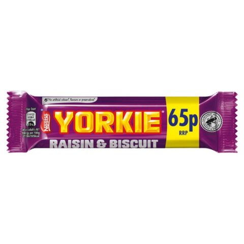Yorkie Raisin & Biscuit Milk Chocolate Bar44g