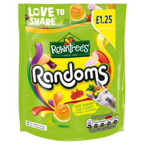 Rowntree's Randoms Sweets Sharing Bag 120g PMP £1.25 x 10