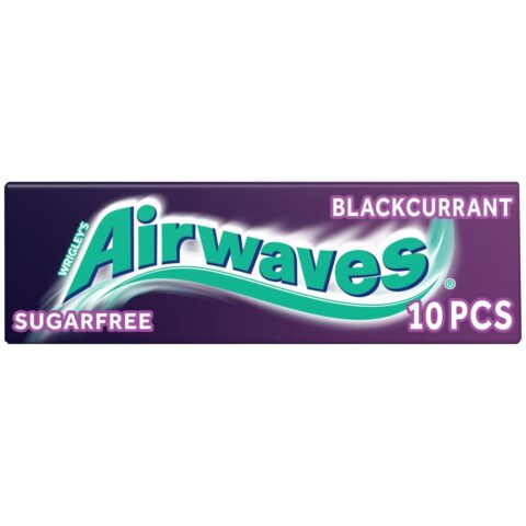 Airwaves Blackcurrant Flavour Sugarfree Chewing Gum 10 Pieces x 30