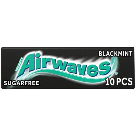 Airwaves Black Mint Flavour Sugarfree Chewing Gum 10 Pieces x 30