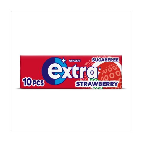 Extra Strawberry Flavour Sugarfree Chewing Gum 10 Pieces x 30