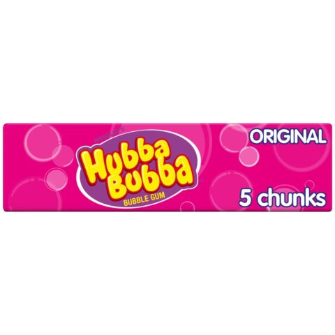 Hubba Bubba Original Flavour Bubble Gum 5 Chunky Chews x 20