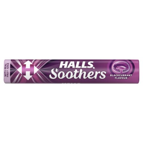 Halls Soothers Blackcurrant Juice Sweets 45g x 20