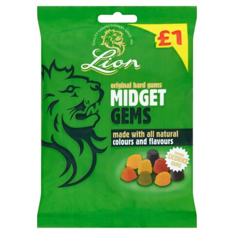 Lion Original Hard Midget Gems 150g x 12