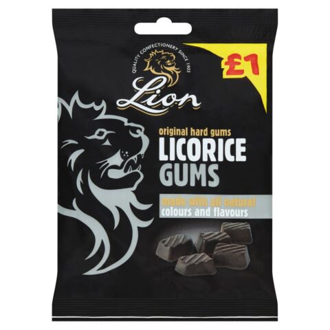 Lion Original Hard Licorice Gums 150g x 12