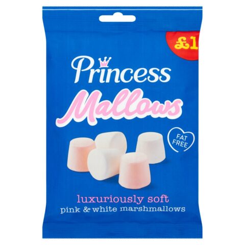 Princess Mallows Pink & White Marshmallows 150g x 12