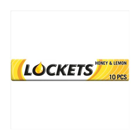 Lockets Honey & Lemon Cough Sweet Menthol Lozenges 41g x 20