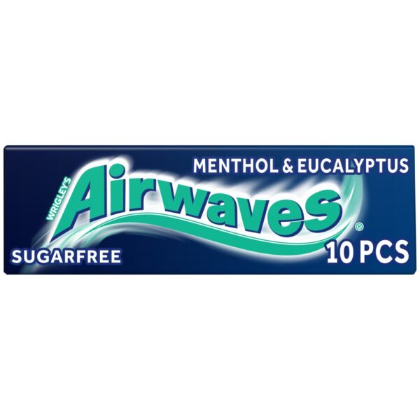 Airwaves Menthol & Eucalyptus Sugarfree Chewing Gum 10 Pieces x 30