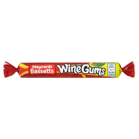 Maynards Bassetts Wine Gums Sweets Roll 52g x 40