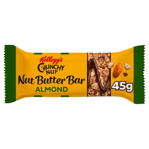 Kellogg's Crunchy Nut Almond Nut Butter Snack Bar Single 45g x 12
