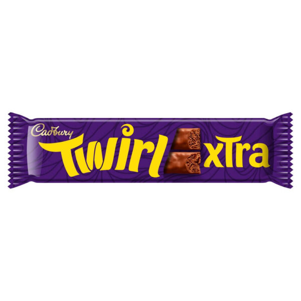 Cadbury Twirl Xtra Duo Chocolate Bar 54g x 36