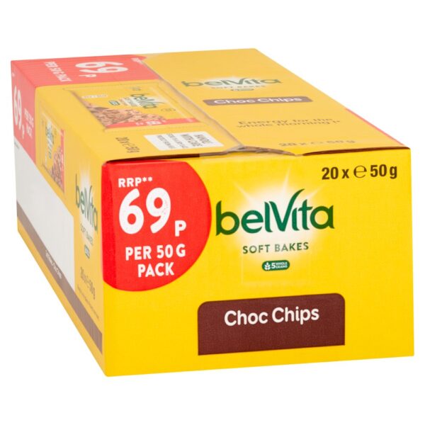 Belvita Breakfast Biscuits Soft Bakes Choc Chips 69p PMP 50g