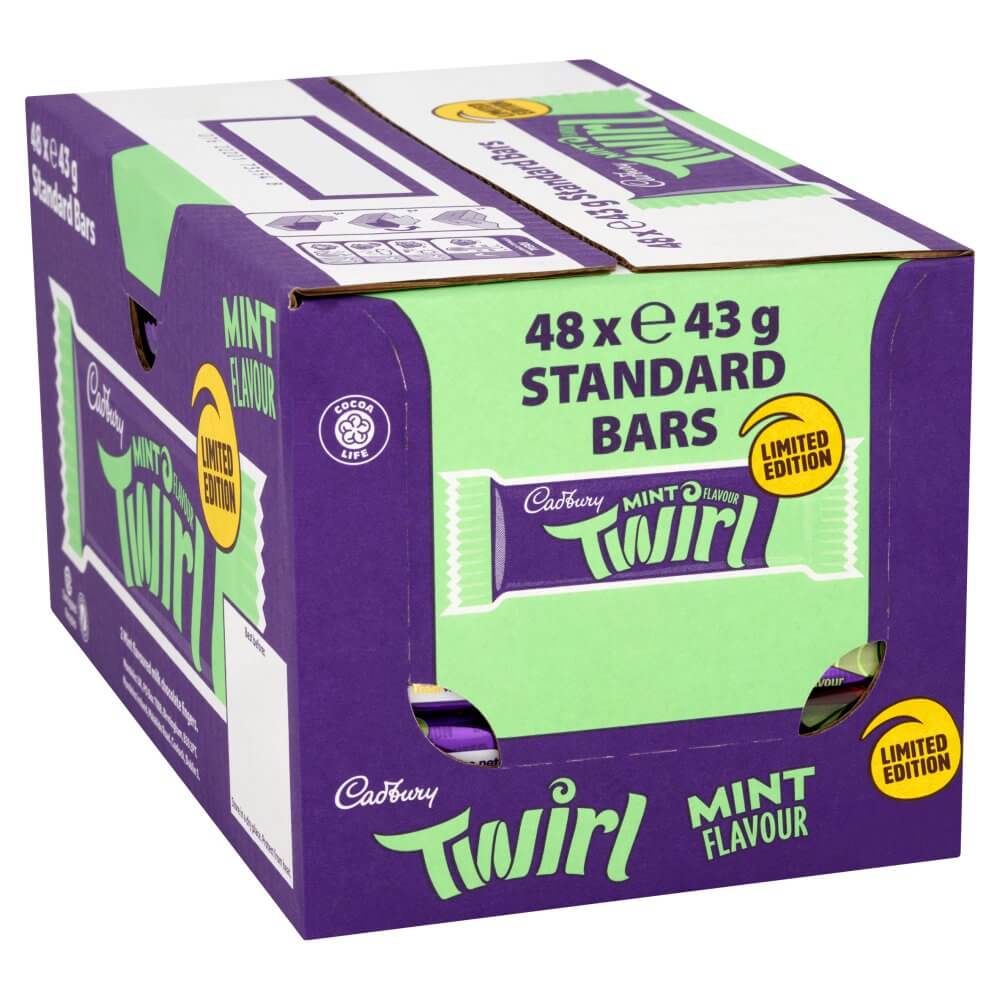 Cadbury Limited Edition Mint Flavour Twirl 43g x 48