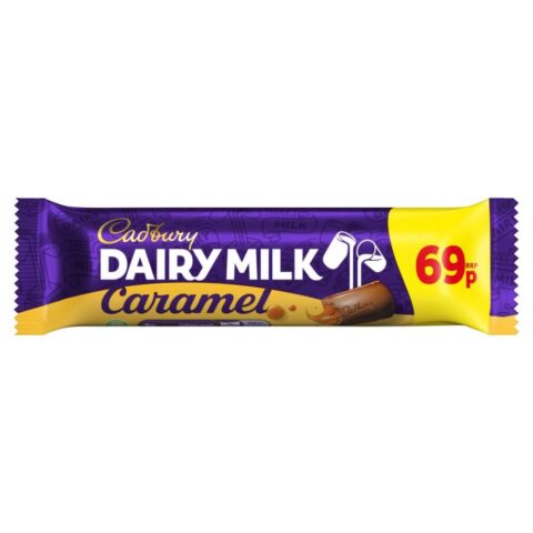 Cadbury Dairy Milk Caramel Chocolate Bar 69p PMP 45g x 48