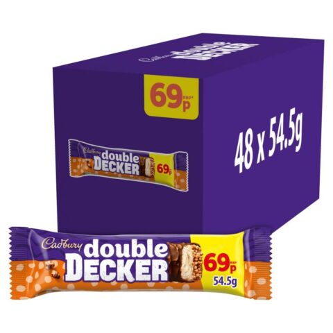 Cadbury Double Decker Chocolate Bar 54.5g x 48