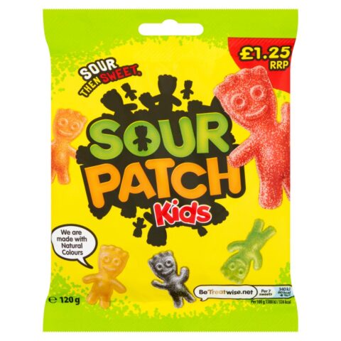 Sour Patch Kids Sweets Bag £1.25 PMP 120g x 10