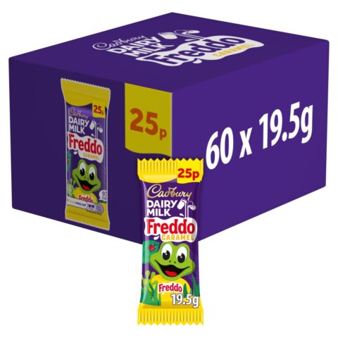 Cadbury Dairy Milk Freddo Caramel Chocolate Bar 25p PMP 19.5g x 60