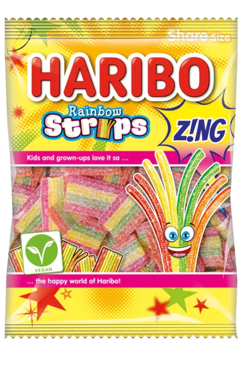 Haribo Rainbow Strips £1.25 PMP x 12