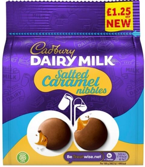 Cadbury Salted Caramel Nibbles £1.25 PMP