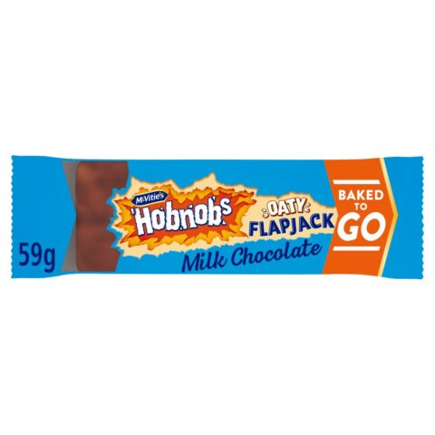 McVitie's Hobnobs Oaty Flapjack Milk Chocolate Cake Bar Single 59g x12