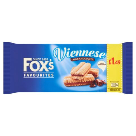 Fox's Favourites Viennese Milk Chocolate 120g x 12
