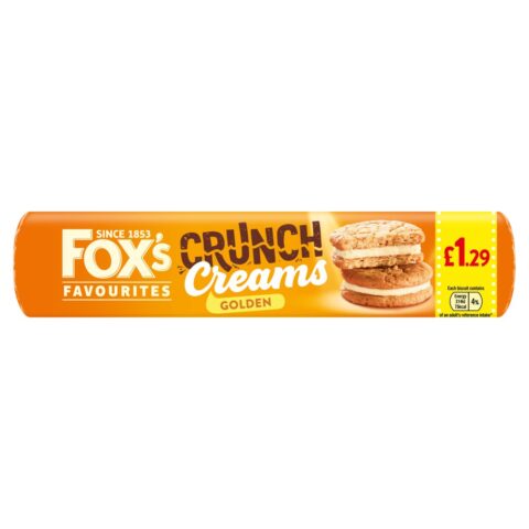 Fox's Favourites Crunch Creams Golden 200g x 12