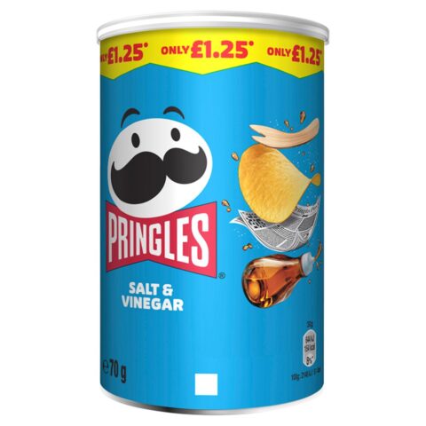 Pringles Salt & Vinegar 70g PMP £1.25 x 12