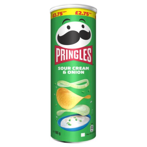 Pringles Sour Cream & Onion 165g PMP £2.75 x 6