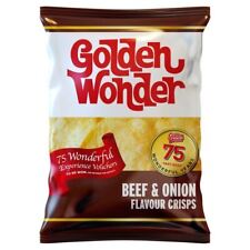 Golden Wonder Beef & Onion Flavour Crisps 32.5g x 32
