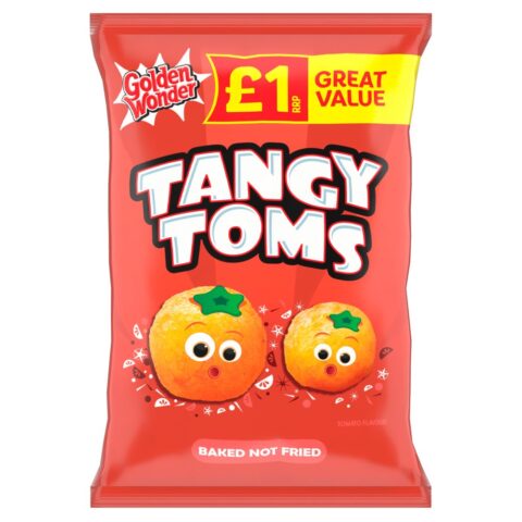 Golden Wonder Tangy Toms Tomato Flavour 63g x 18