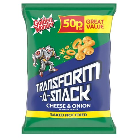 Golden Wonder Transform-A-Snack Cheese & Onion Flavour Snacks 27g x 30