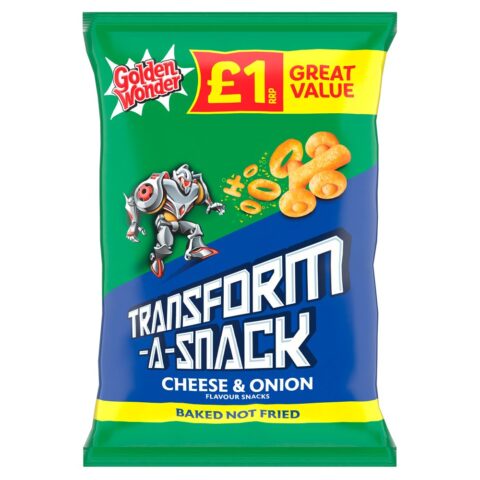 Golden Wonder Transform-A-Snack Cheese & Onion Flavour Snacks 56g x 18