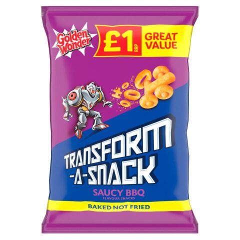 Golden Wonder Transform-A-Snack Saucy BBQ Flavour Snacks 56g x 18
