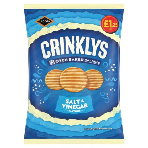 Jacob's Crinklys Salt & Vinegar Flavour 90g x 15