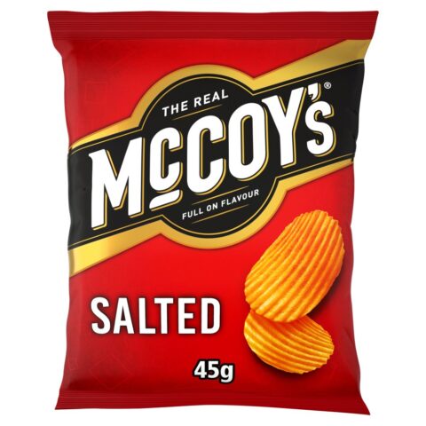 McCoy's Ridge Cut Salted Flavour Potato Crisps 45g x 26