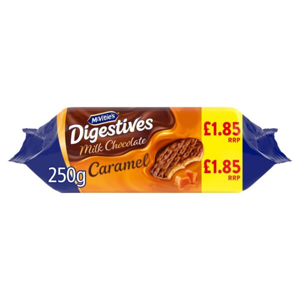 McVitie;'s Caramel Digestive Biscuits 250g £1.85 PMP x 15