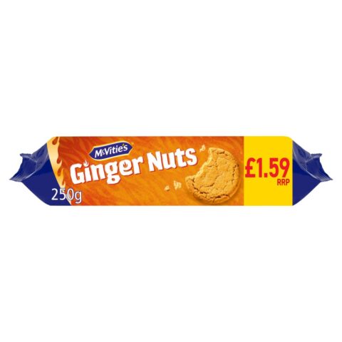 McVitie's Ginger Nuts 250g x 12