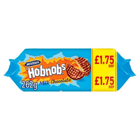 McVitie's Hobnobs The Oaty One Milk Chocolate Biscuits 262g PMP £1.75 x 15