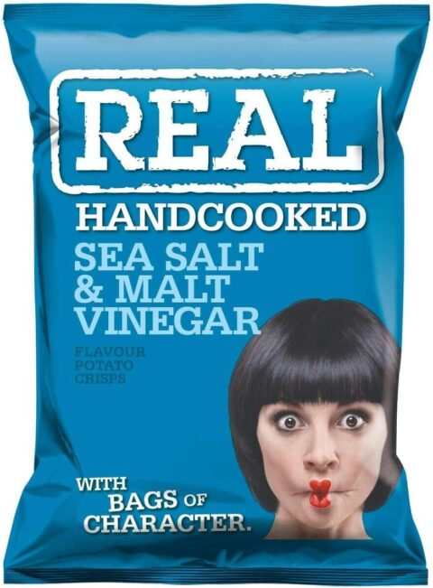 Real Crisps Salt & Vinegar x 24
