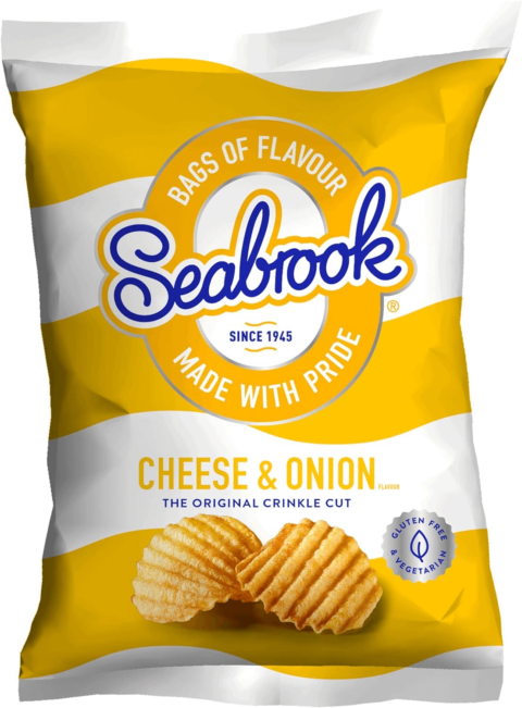 Seabrooks Cheese & Onion Flavour x 32