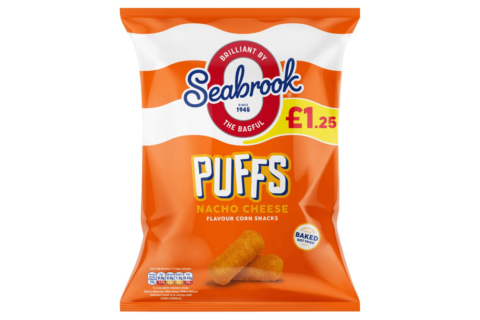 Seabrooks Nacho Cheese Puffs £1.25 x 16